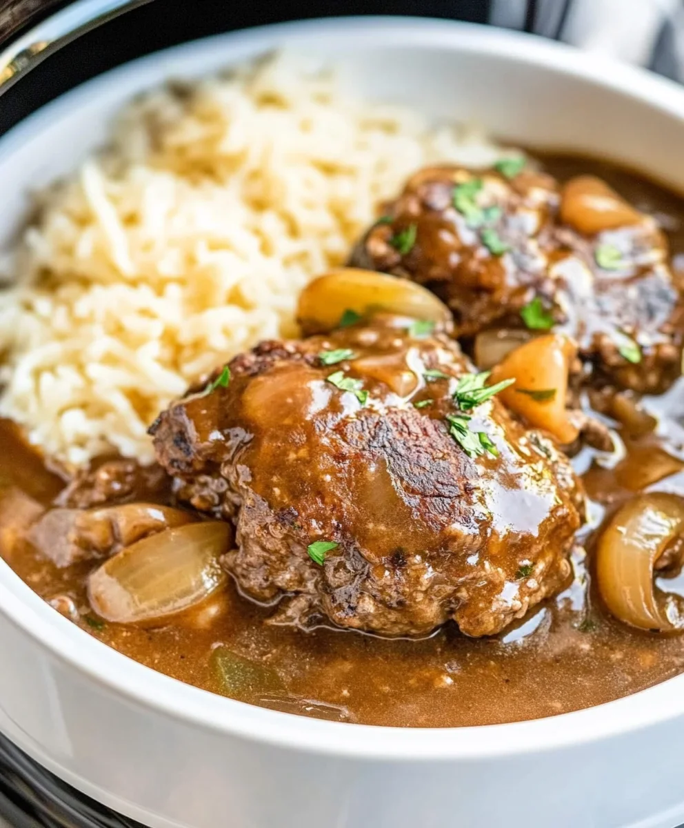 Slow Cooker Salisbury Steak