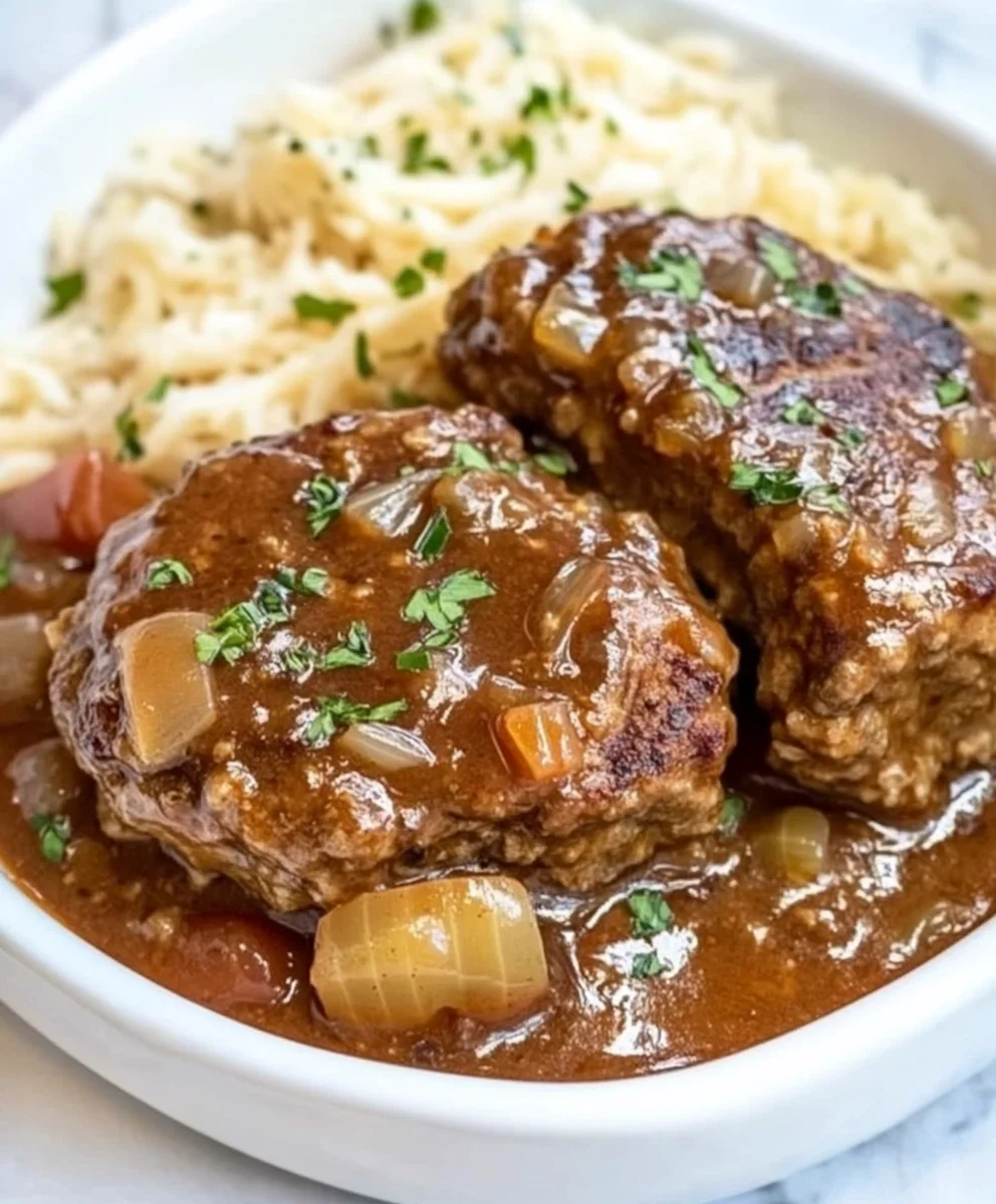 Slow Cooker Salisbury Steak