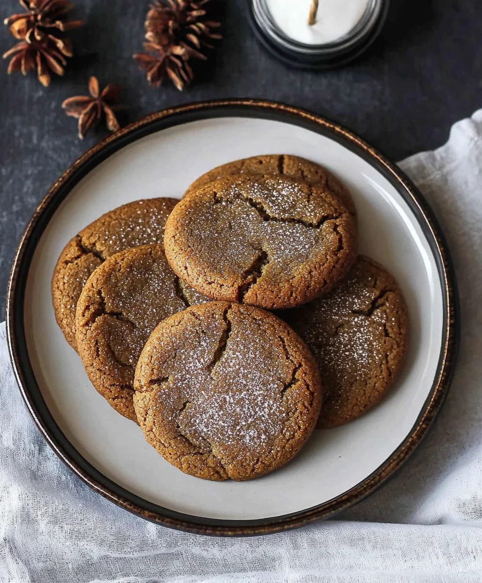 Big Soft Ginger Cookies