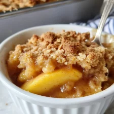 Homemade Fresh Peach Crisp Recipe