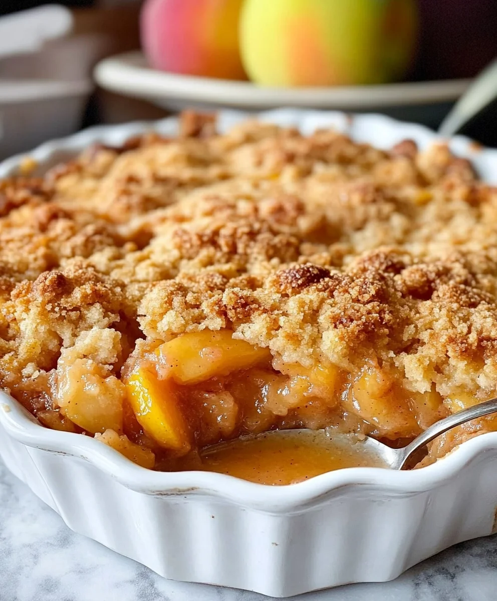 Homemade Fresh Peach Crisp Recipe