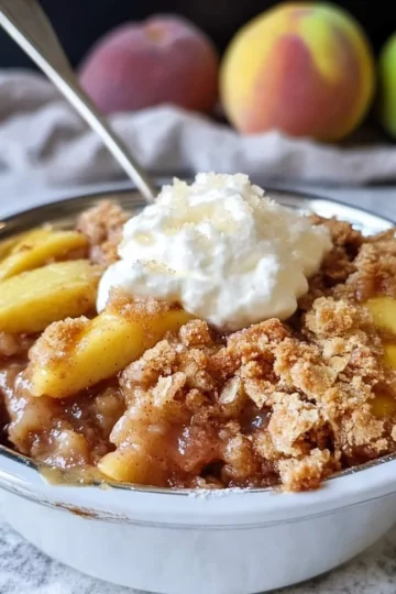 Homemade Fresh Peach Crisp Recipe