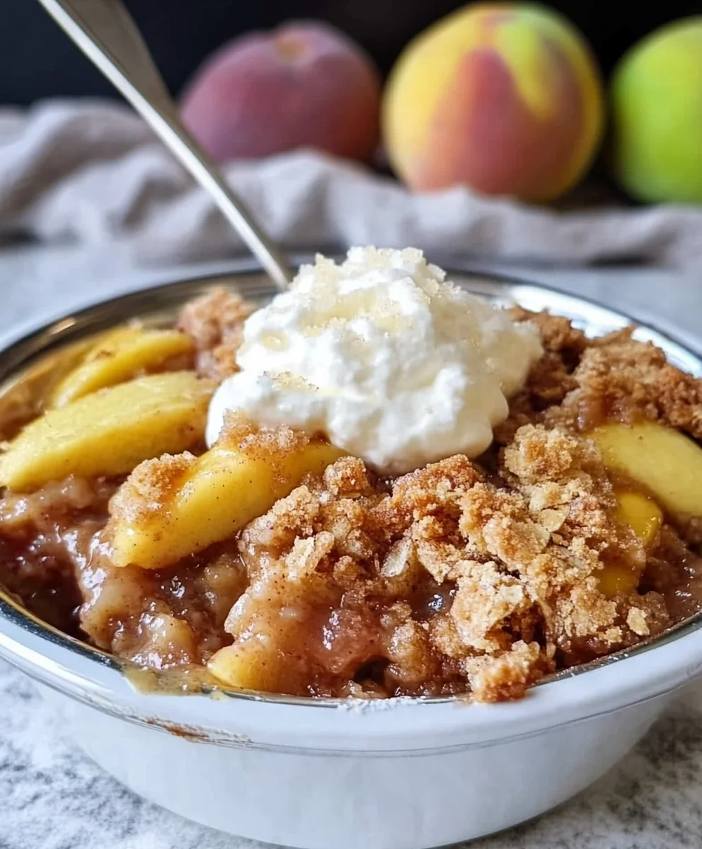 Homemade Fresh Peach Crisp Recipe
