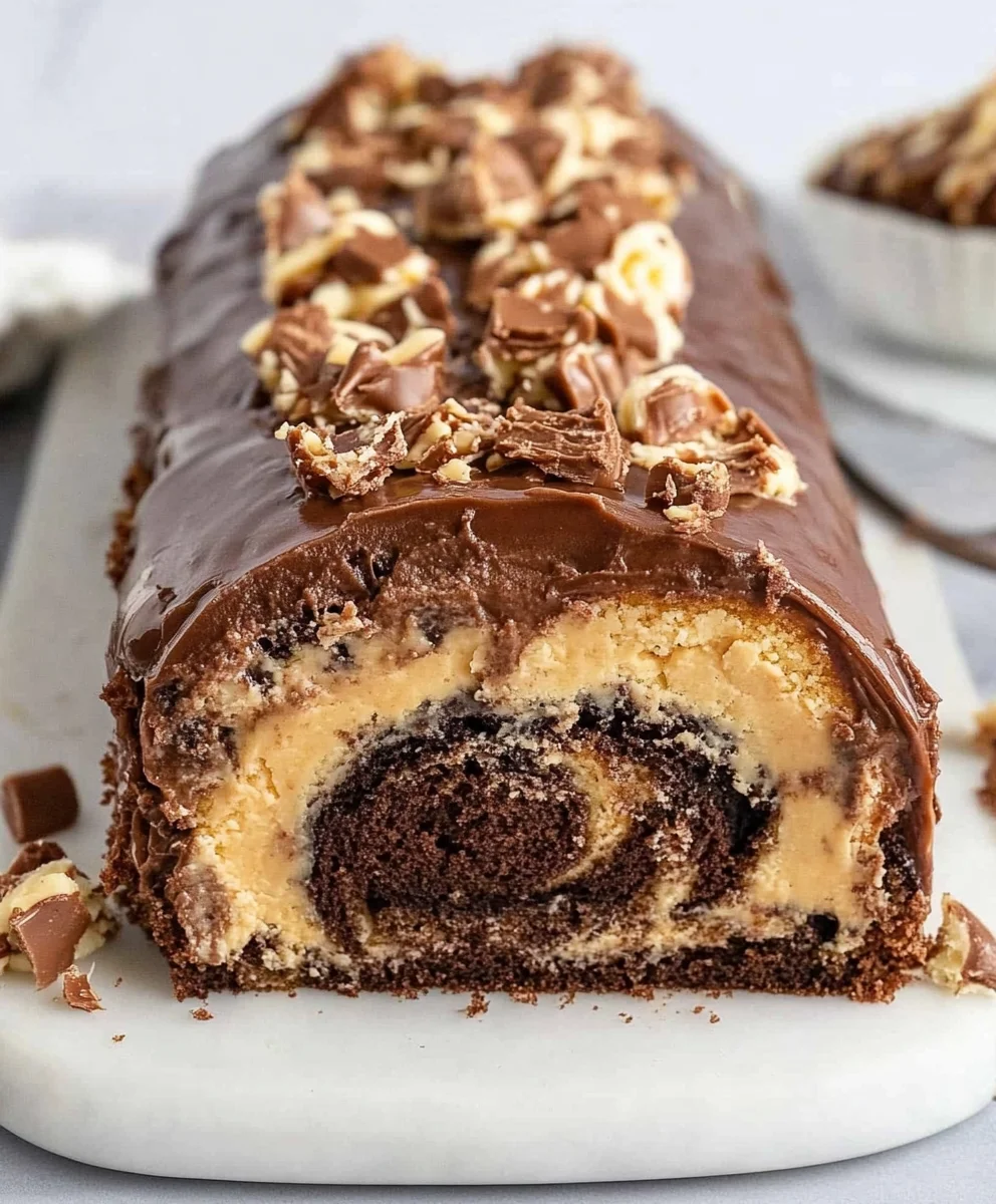 Peanut Butter Cup Cake Roll