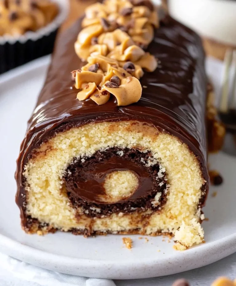 Peanut Butter Cup Cake Roll
