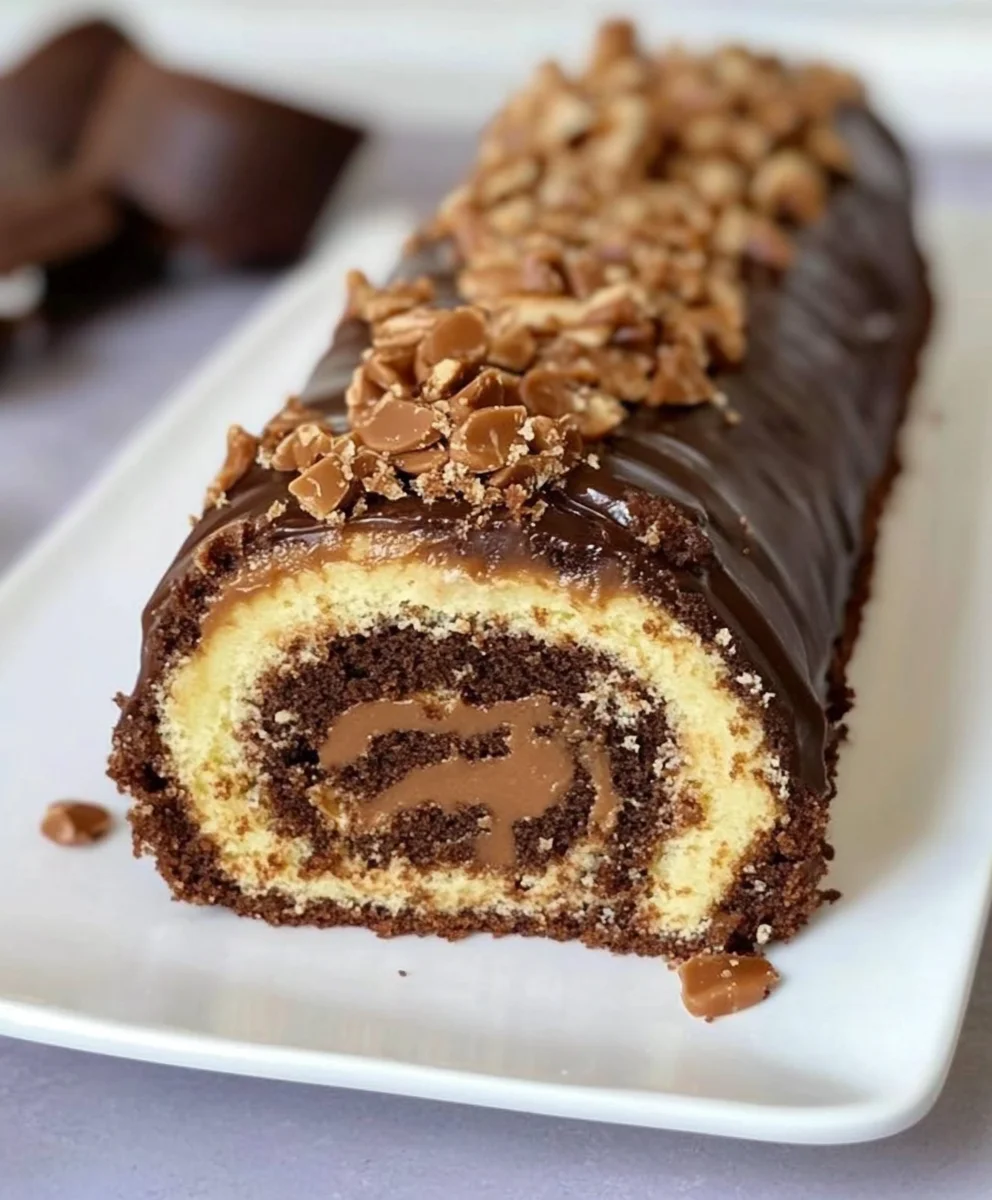 Peanut Butter Cup Cake Roll