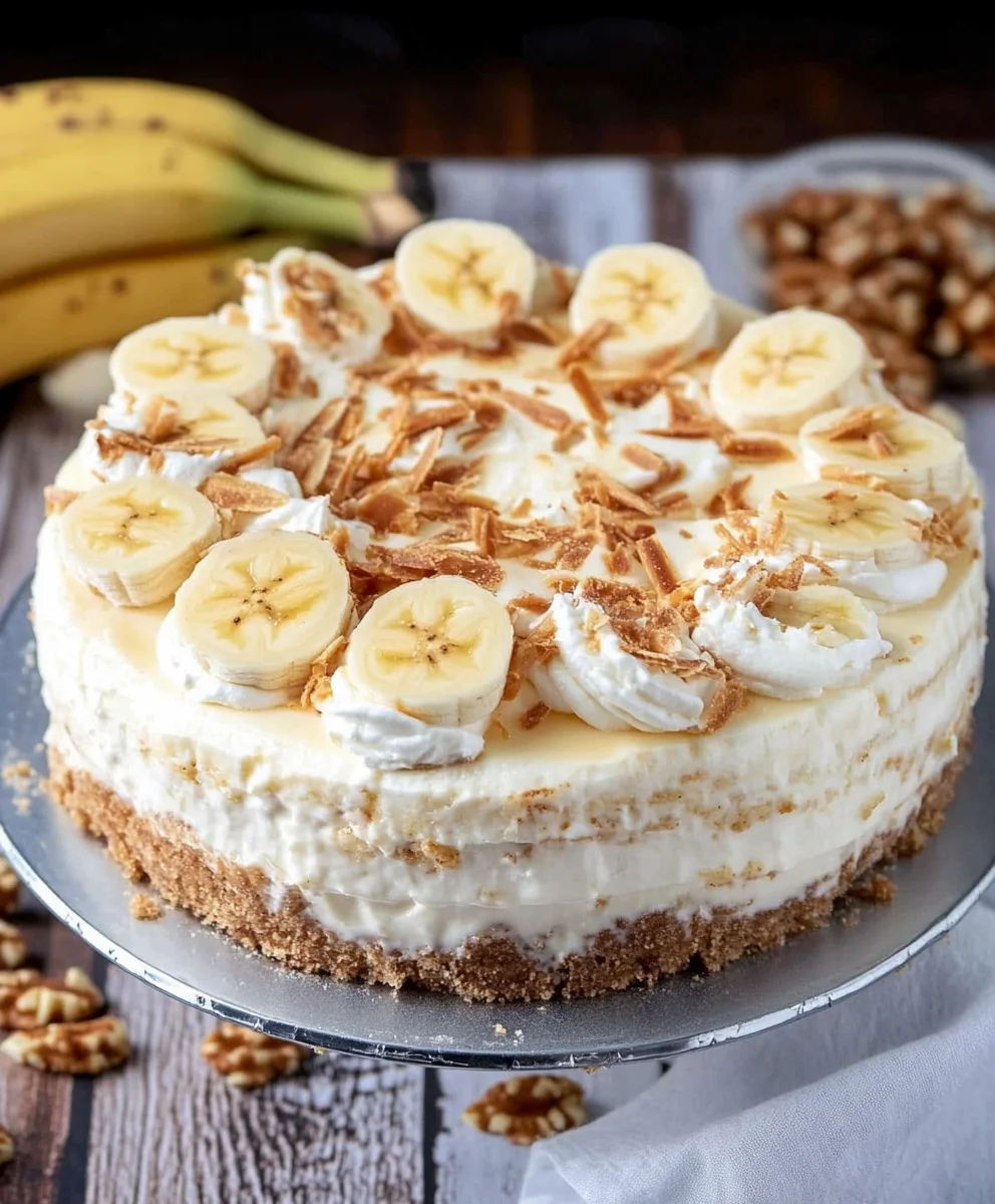 NO BAKE BANANA PUDDING CHEESECAKE