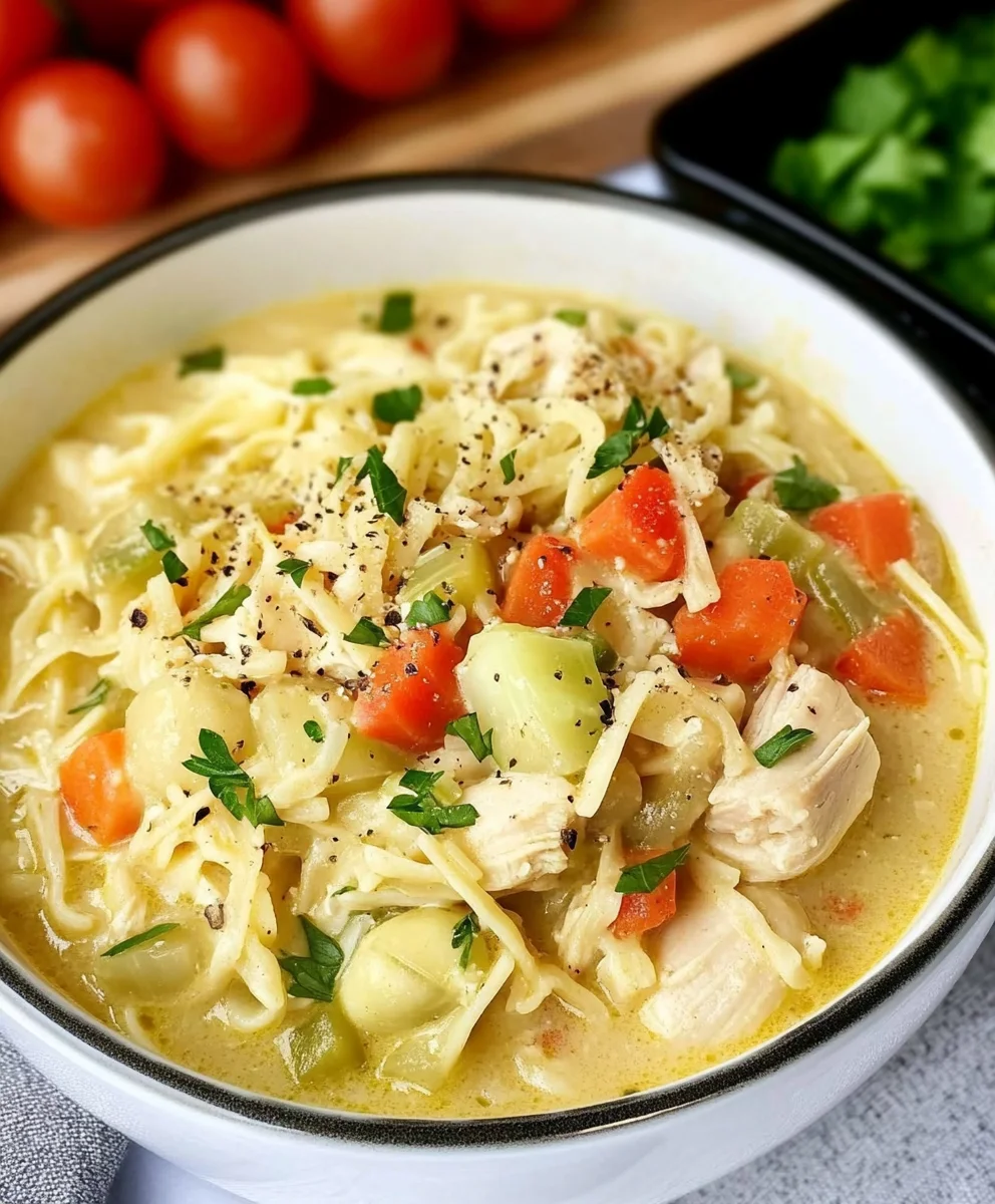 Crack Chicken Noodle Soup
