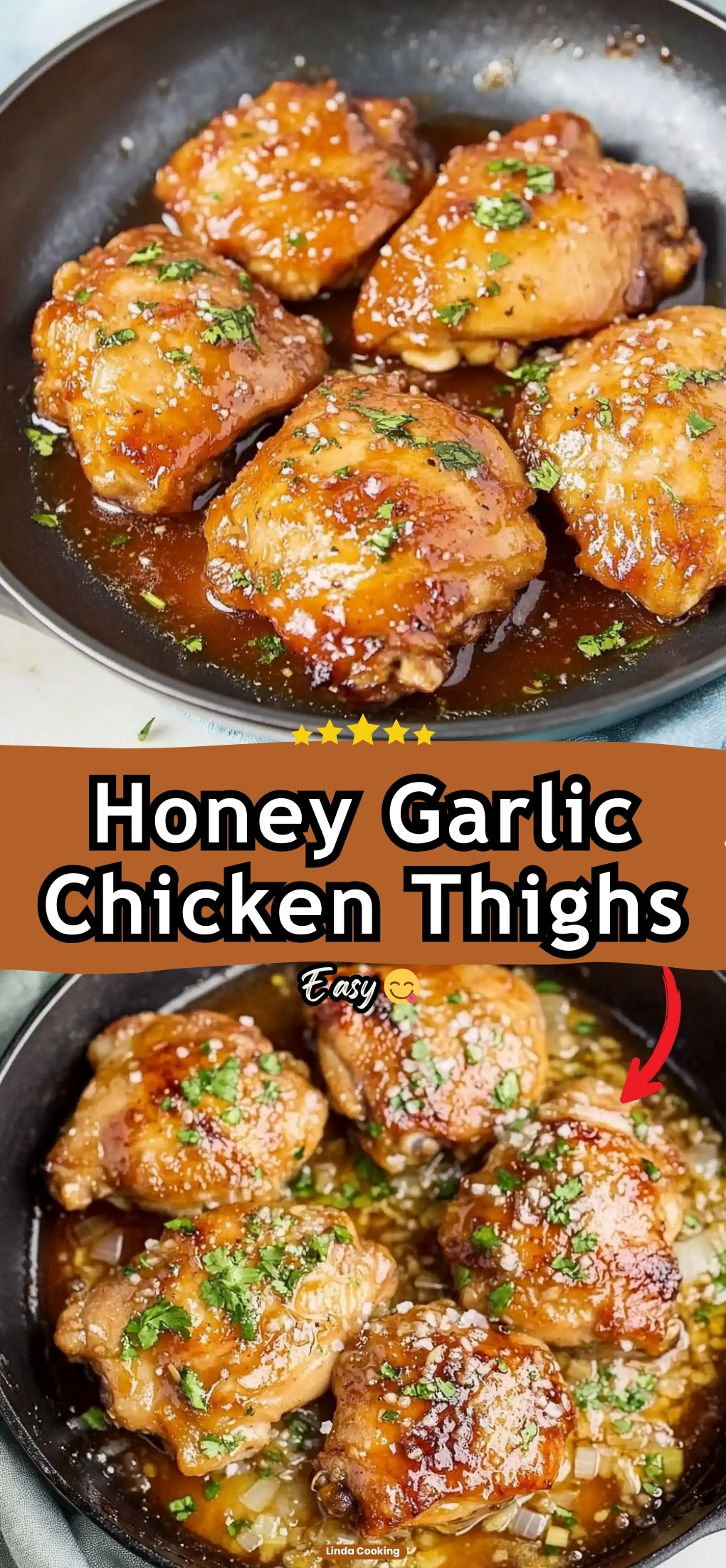 Honey Garlic Chicken Thighs