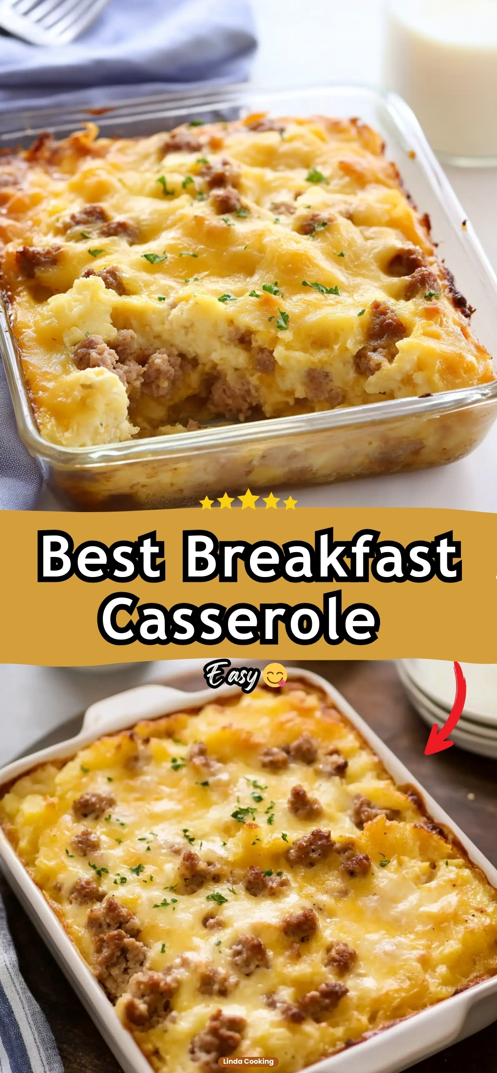 Best Breakfast Casserole (Hash Browns & Eggs)