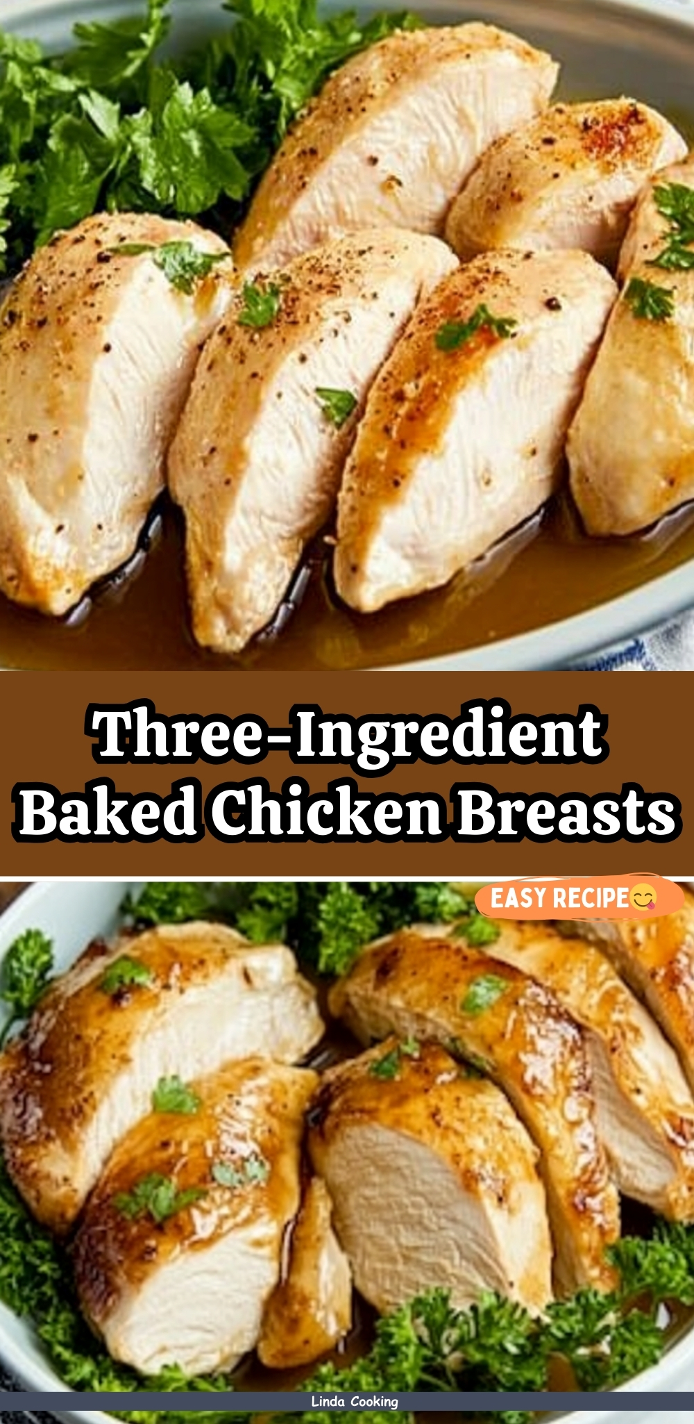Three-Ingredient Baked Chicken Breasts