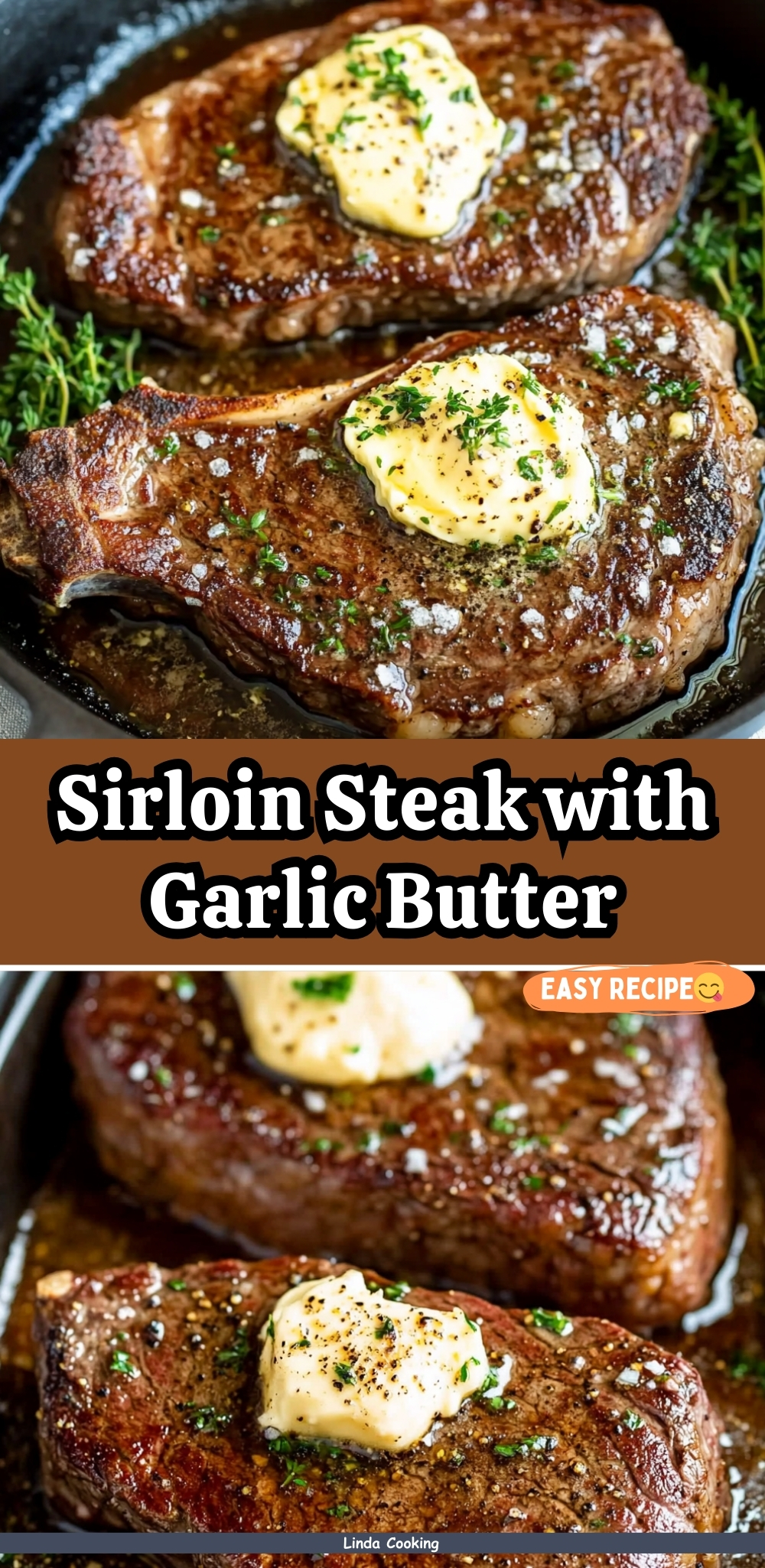 Sirloin Steak with Garlic Butter