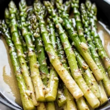 Perfect Pan Fried Asparagus Recipe with Garlic on the Stove