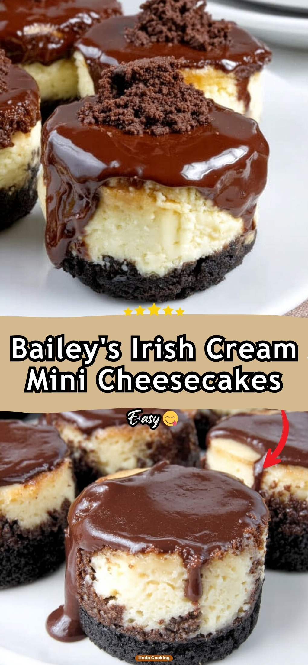 Bailey\'s Irish Cream Mini Cheesecakes