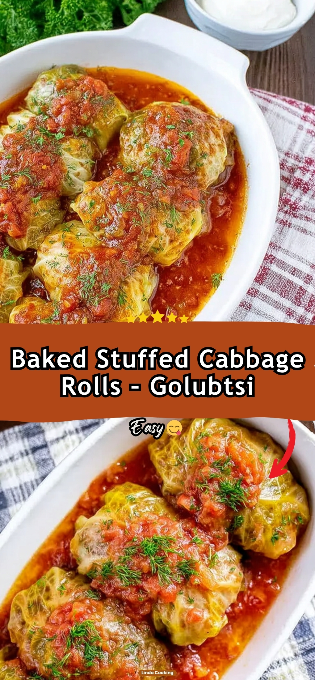 Baked Stuffed Cabbage Rolls – Golubtsi