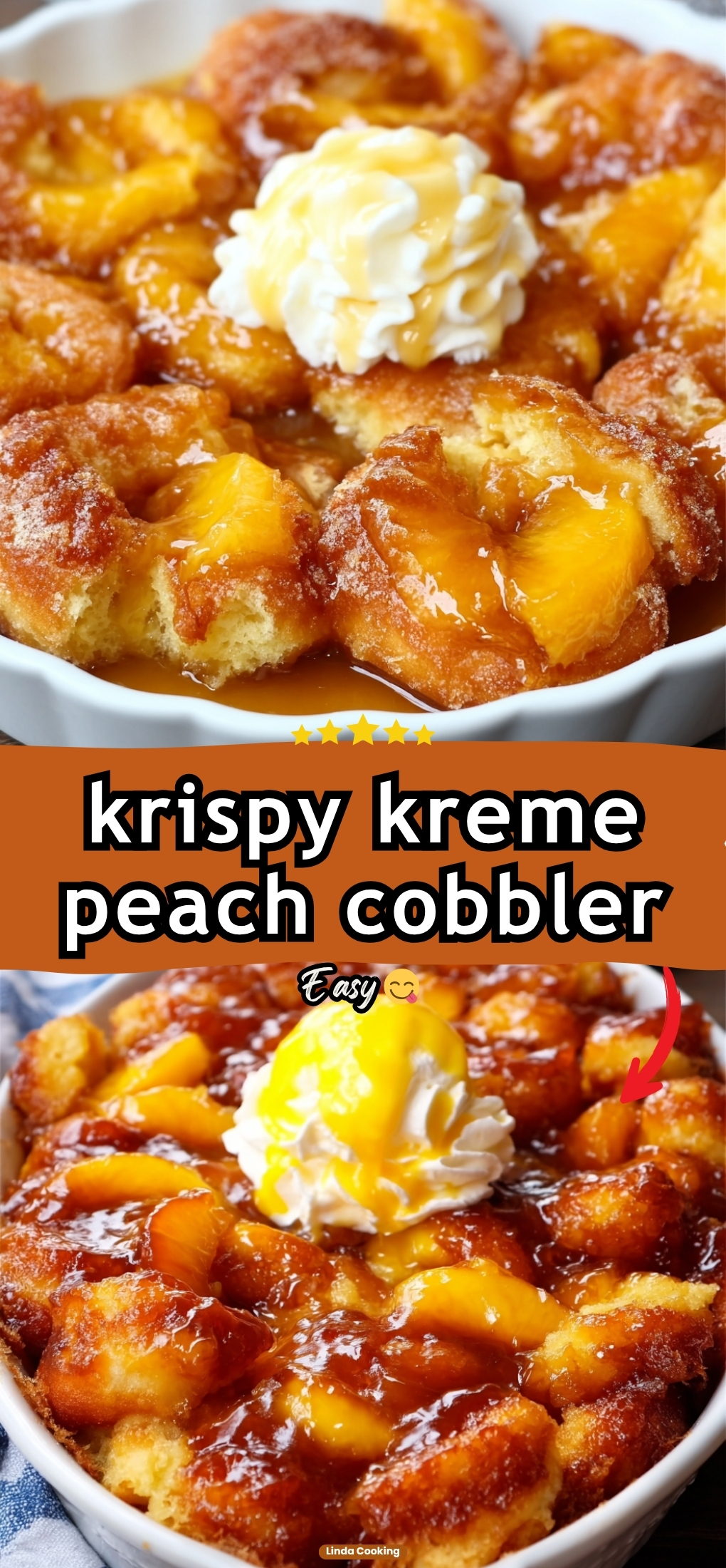 krispy kreme peach cobbler