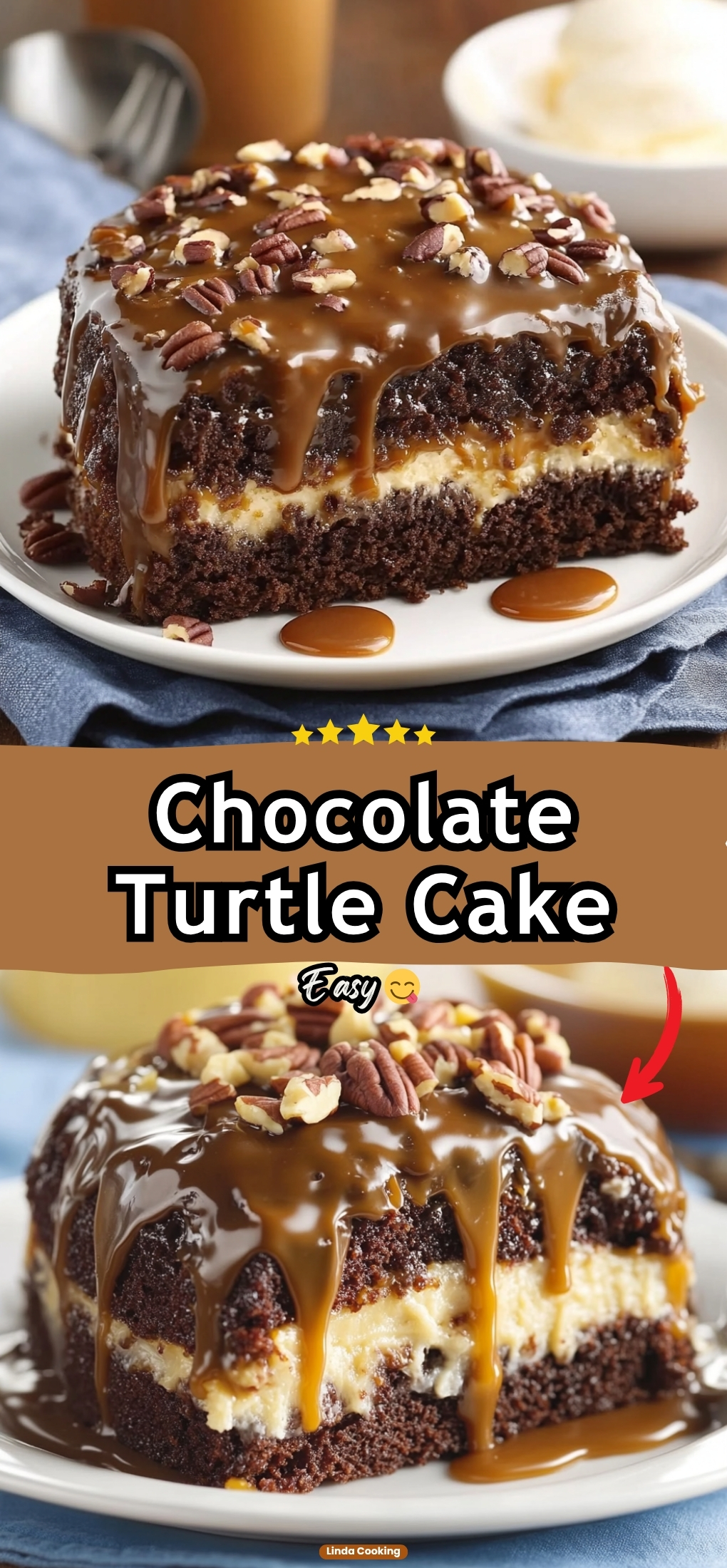 Chocolate Turtle Cake