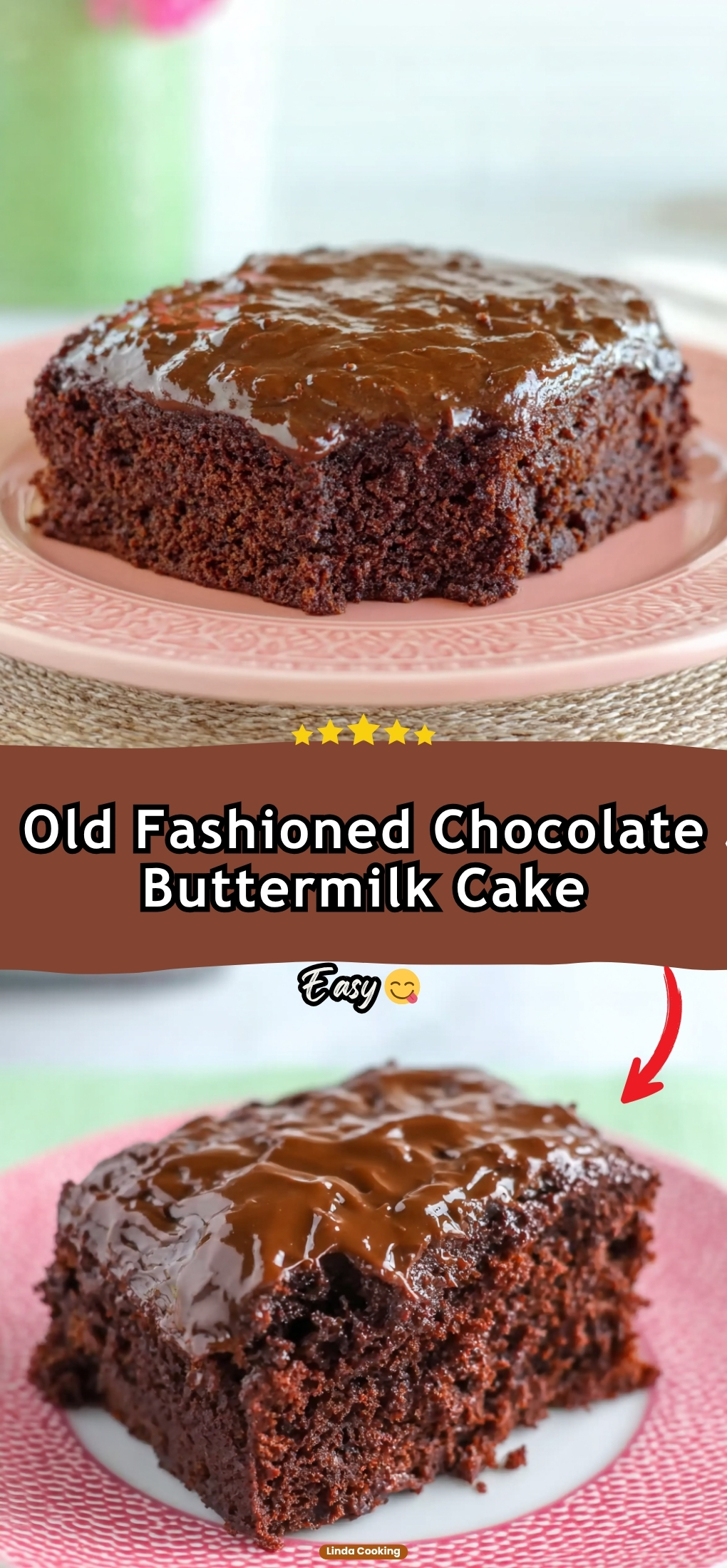 Old Fashioned Chocolate Buttermilk Cake