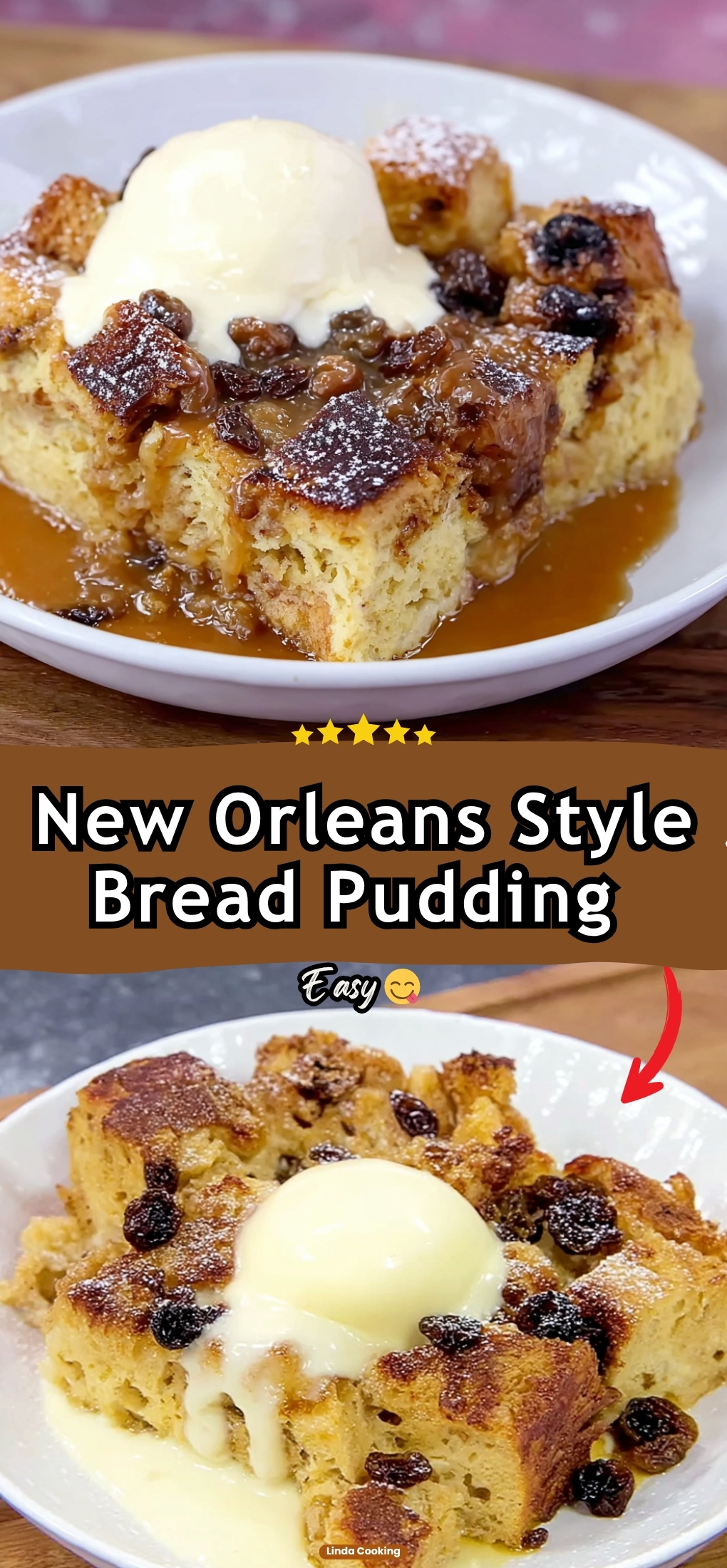 New Orleans Style Bread Pudding with Whiskey Sauce