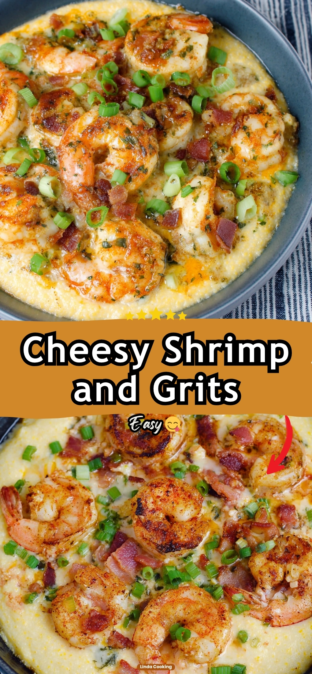 Cheesy Shrimp and Grits