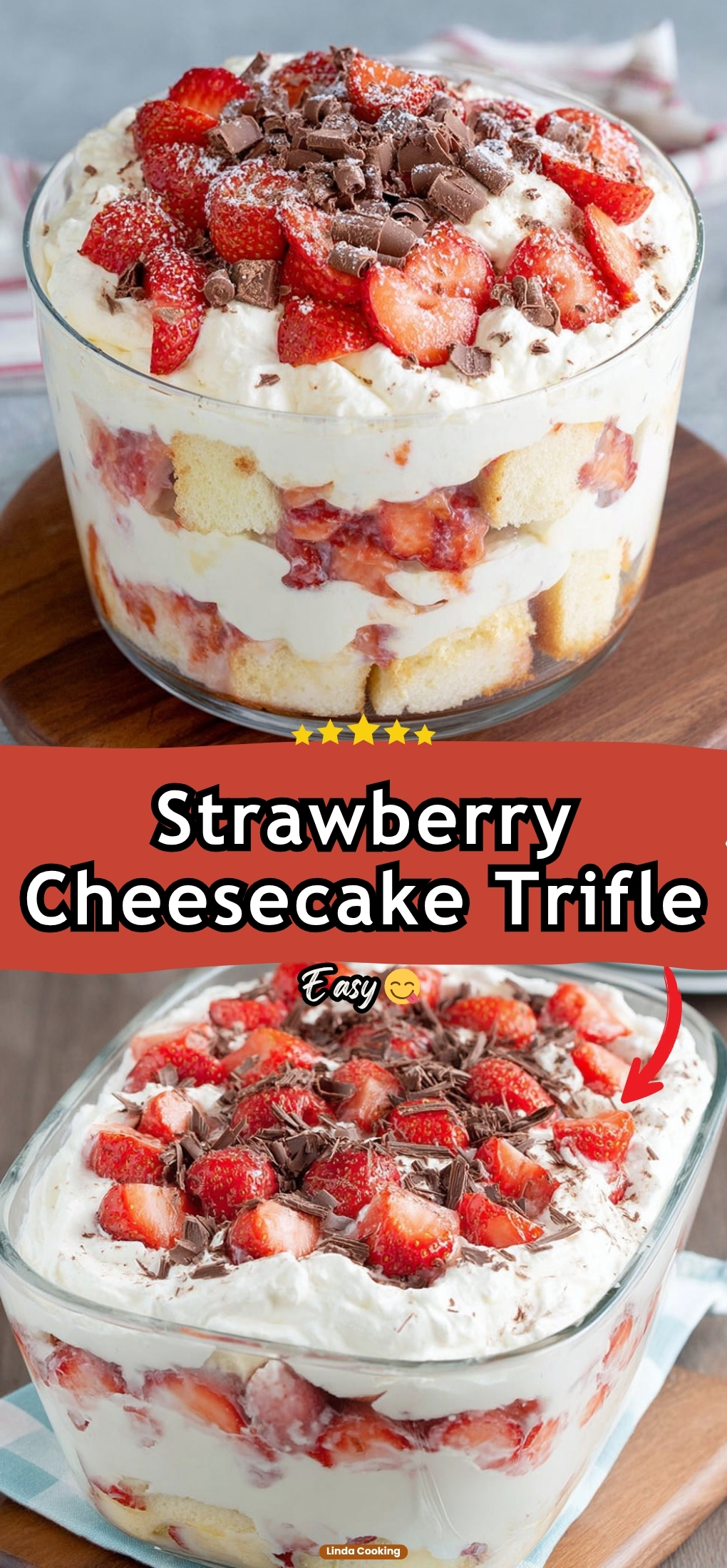 Strawberry Cheesecake Trifle