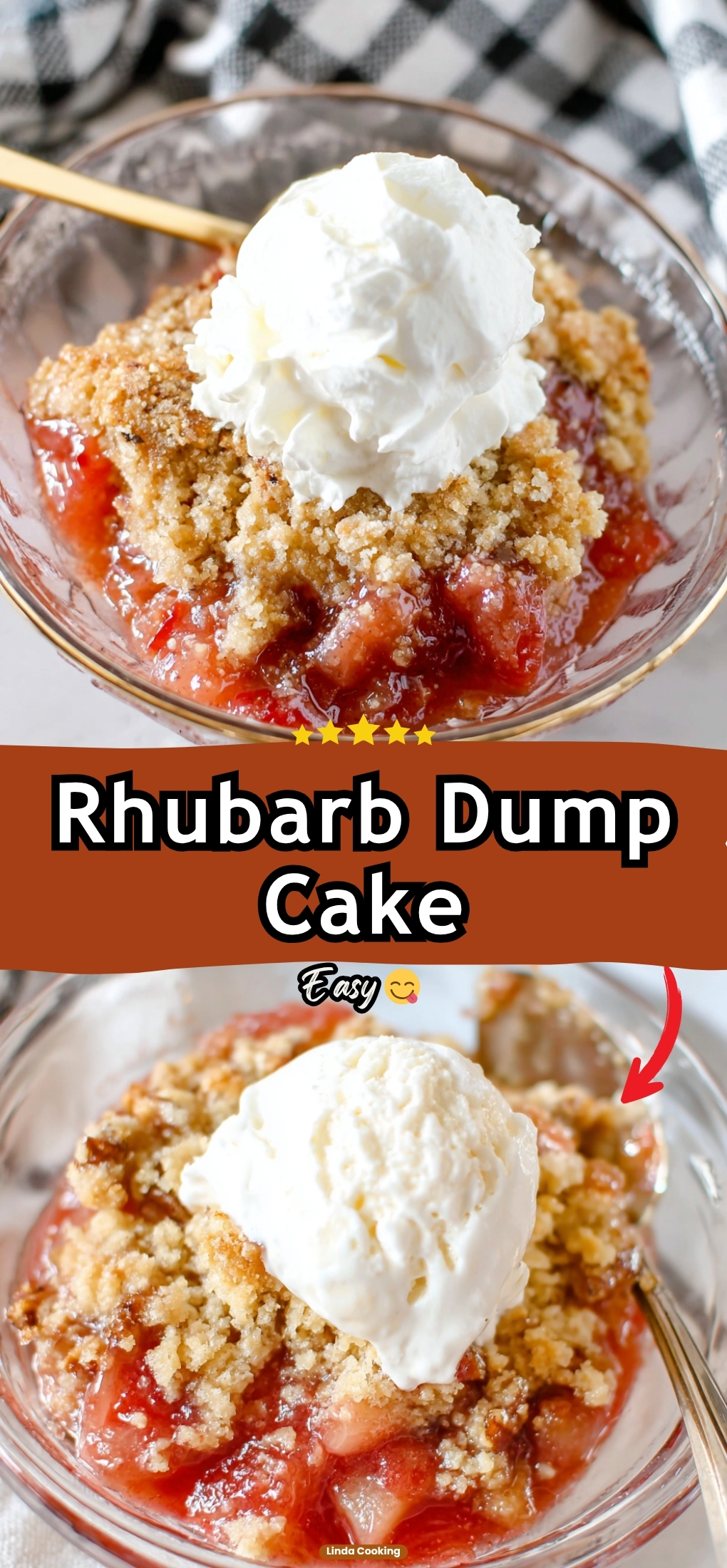 Rhubarb Dump Cake