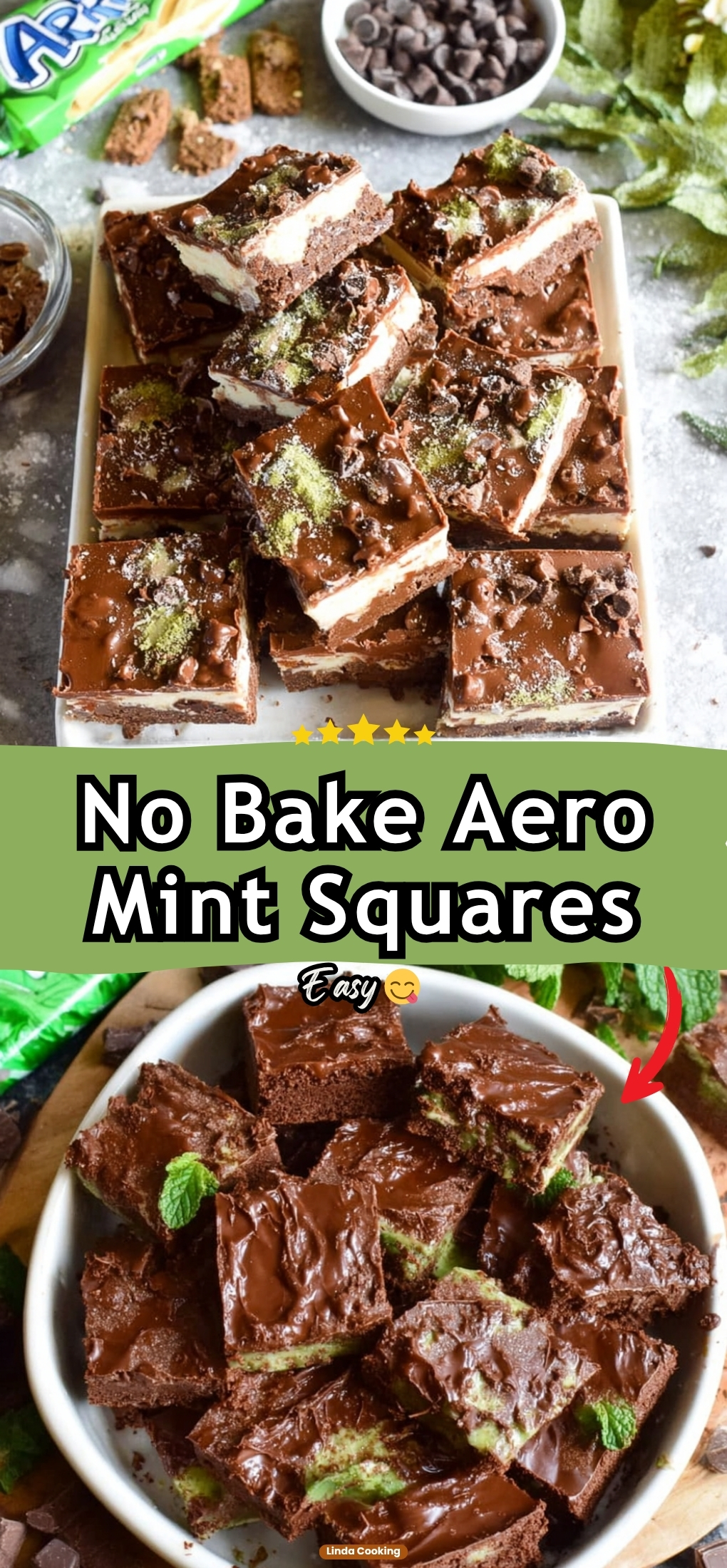 No Bake Aero Mint Squares
