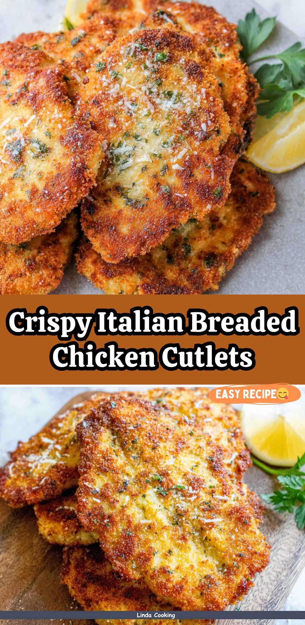 Crispy Italian Breaded Chicken Cutlets