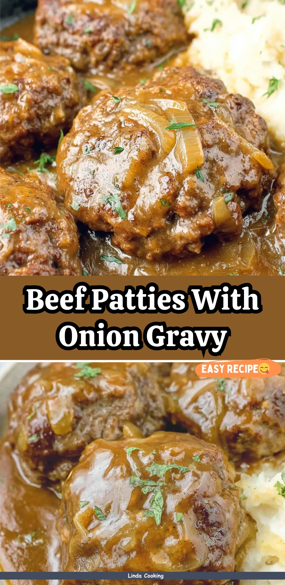 Beef Patties With Onion Gravy