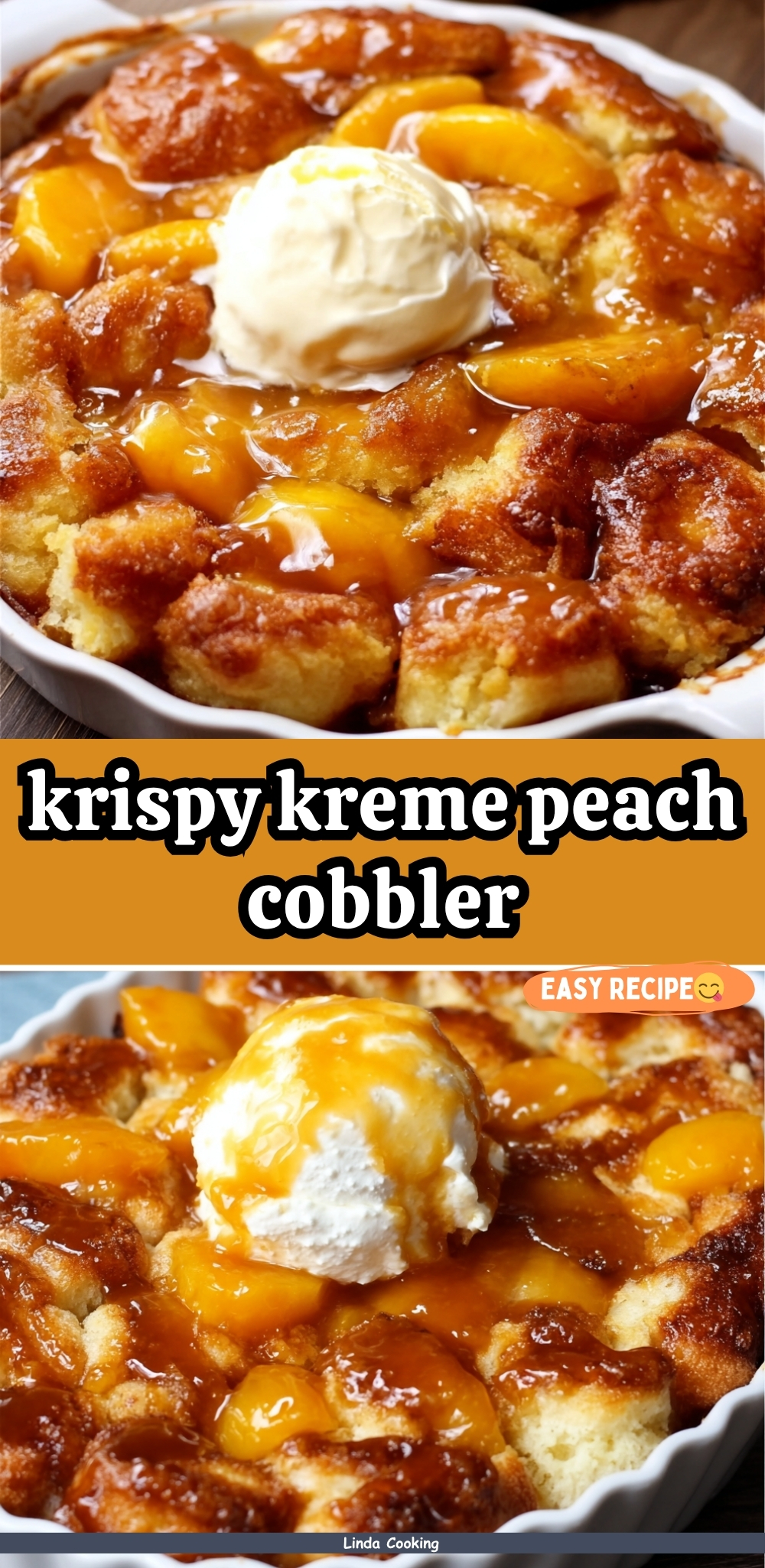 krispy kreme peach cobbler