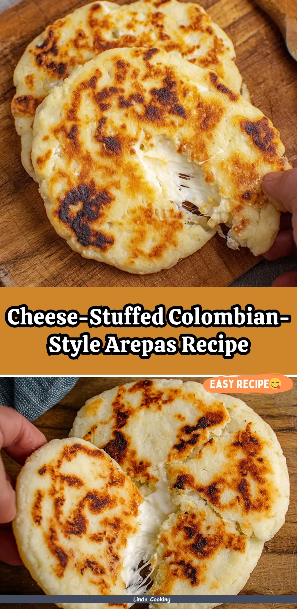 Cheese-Stuffed Colombian-Style Arepas Recipe