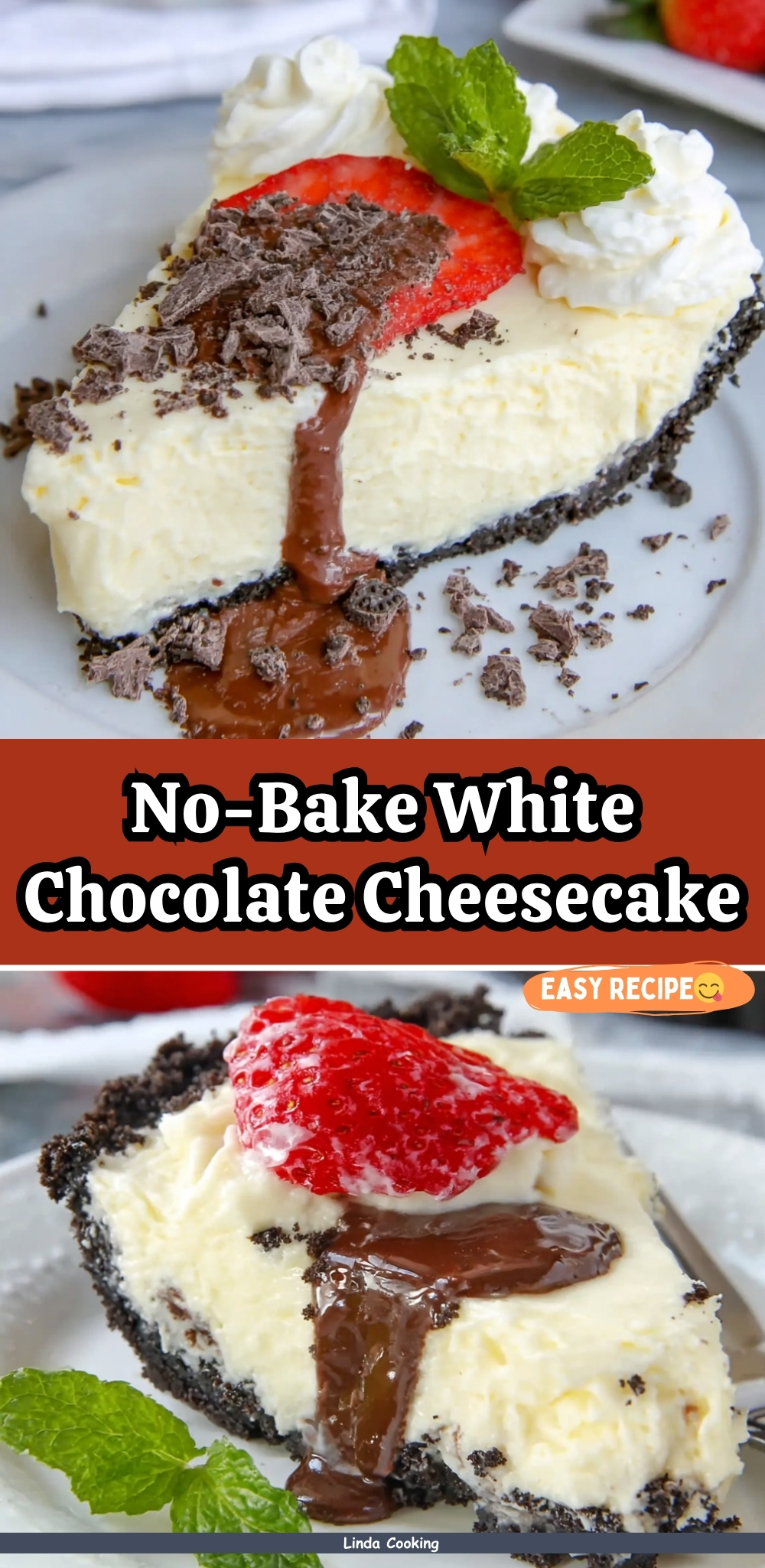 No-Bake White Chocolate Cheesecake