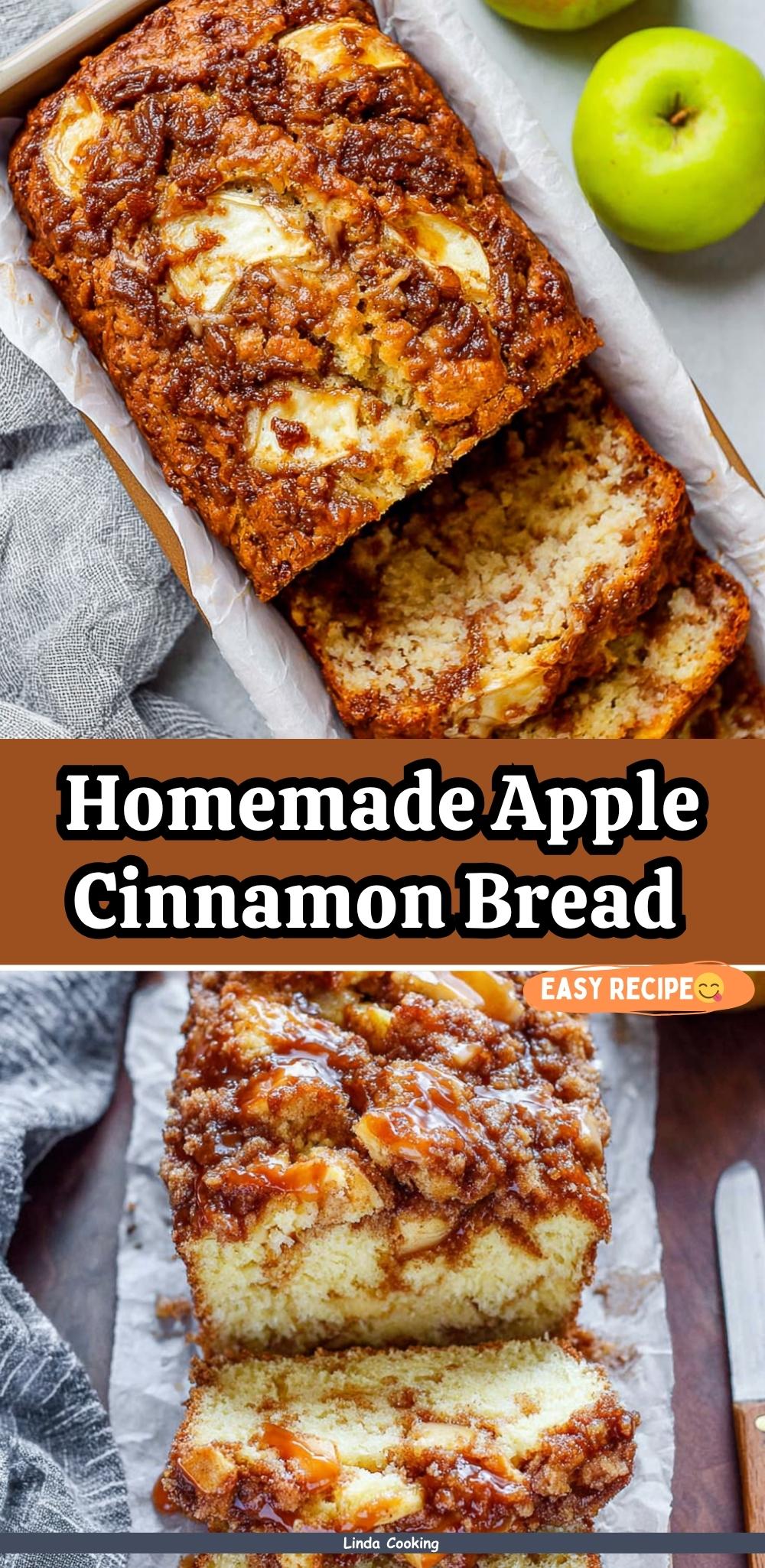Homemade Apple Cinnamon Bread Recipe