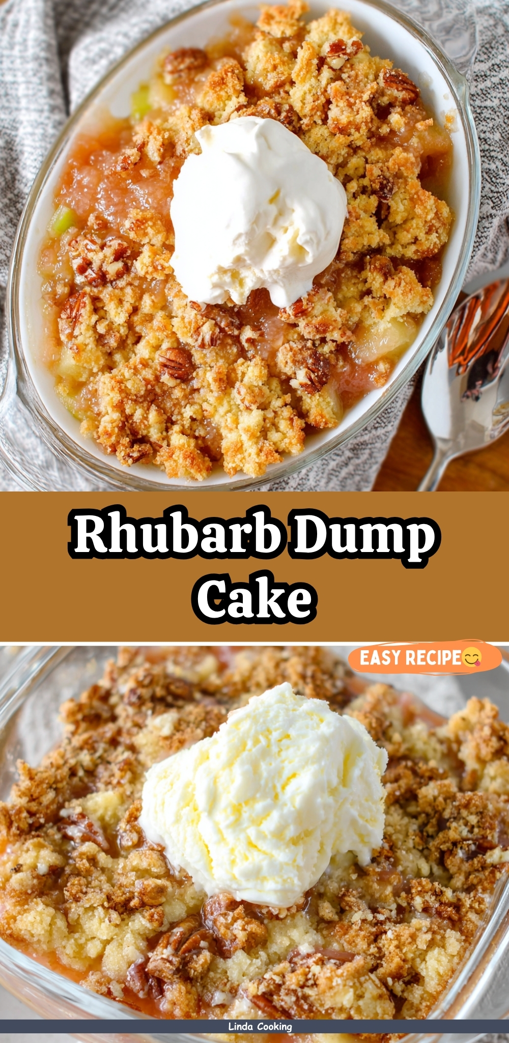 Rhubarb Dump Cake