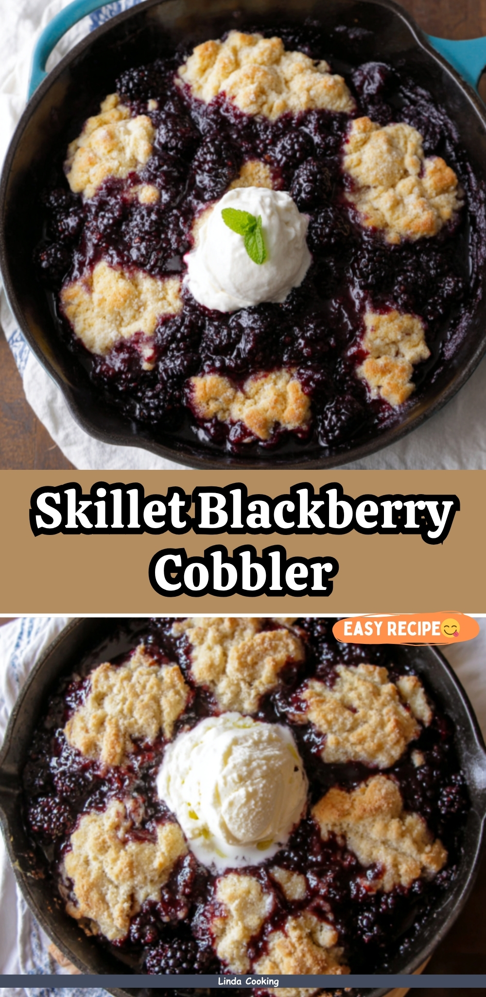 Skillet Blackberry Cobbler