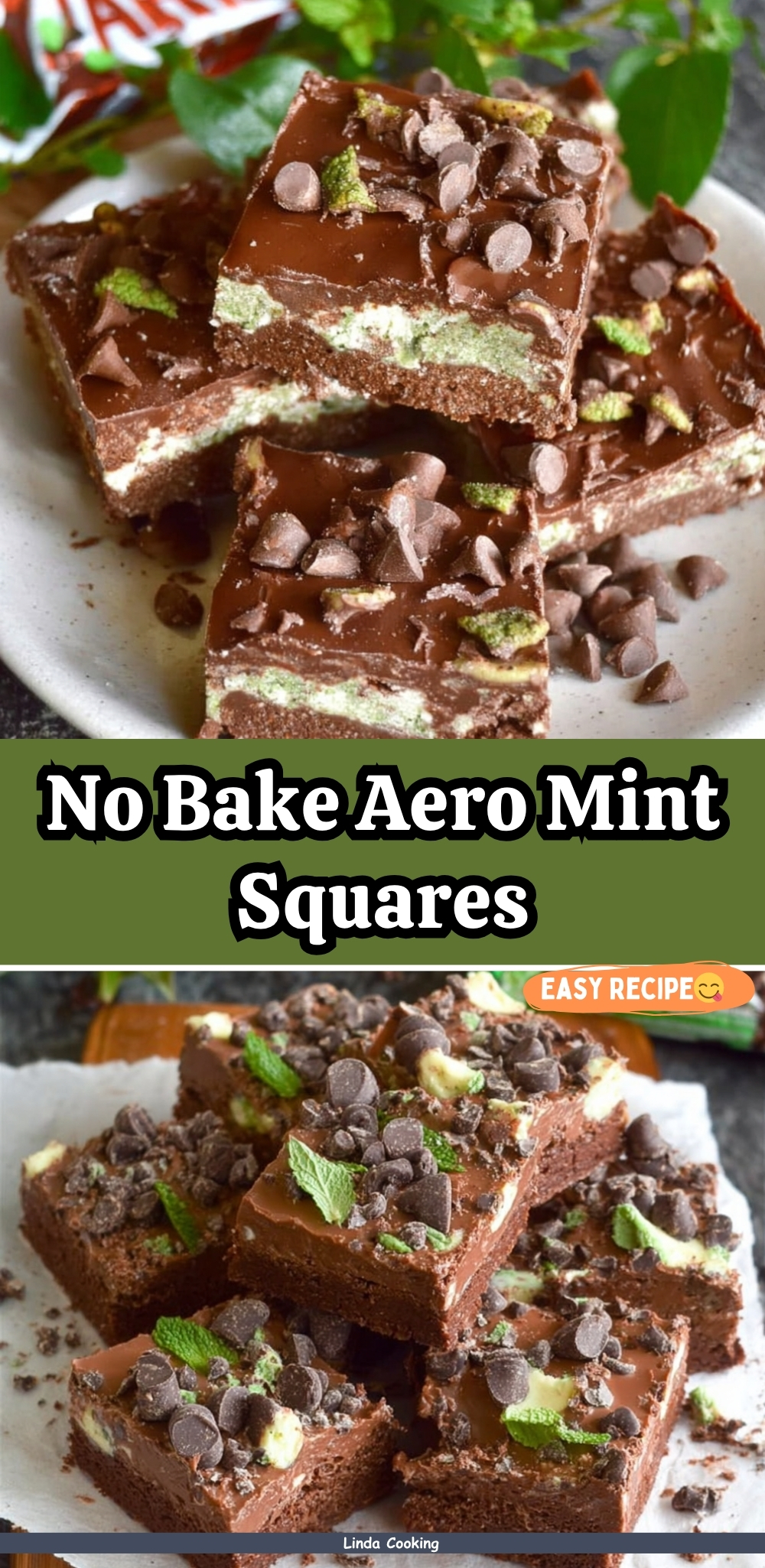 No Bake Aero Mint Squares