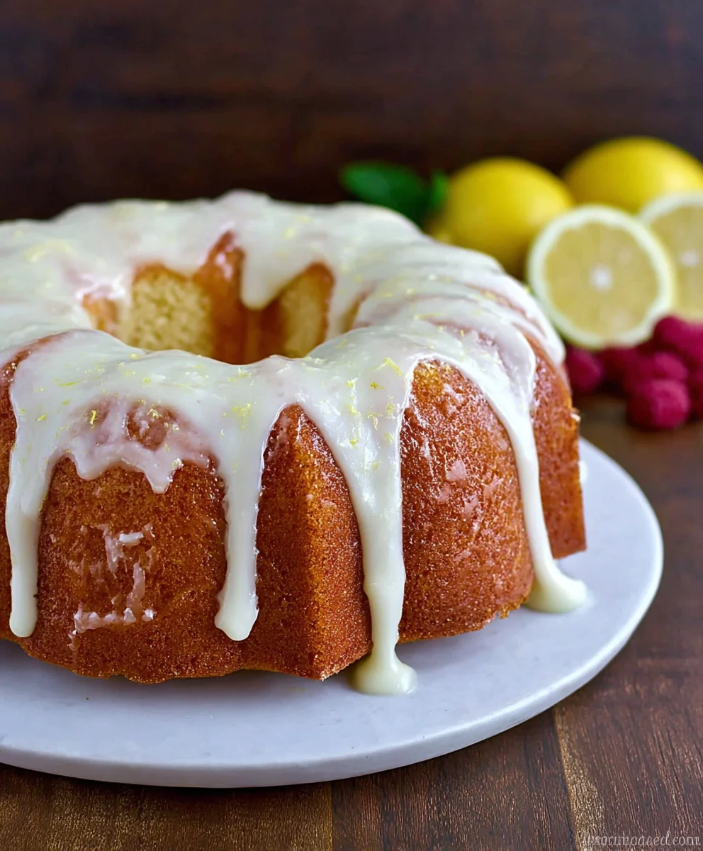 Glazed Lemon Pound Cake